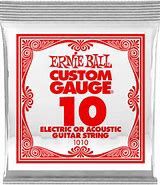 Ernie Ball Single Str Custom Gauge 10