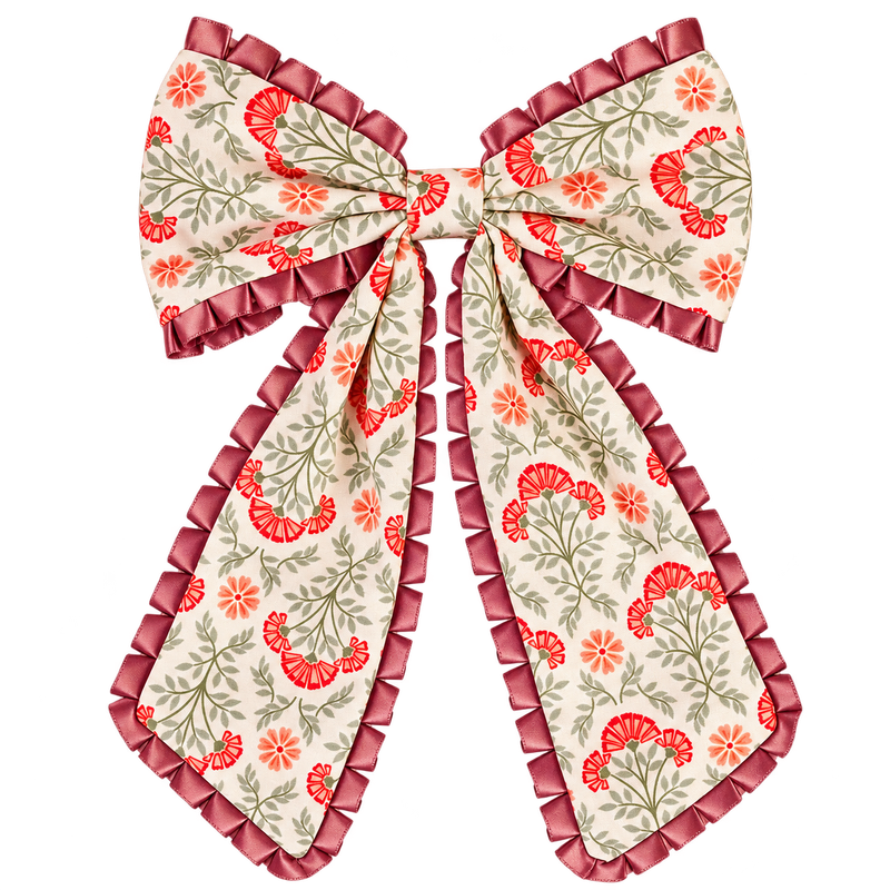 Pretty in Petals Hair Bow - Everbloom Dusty Rose