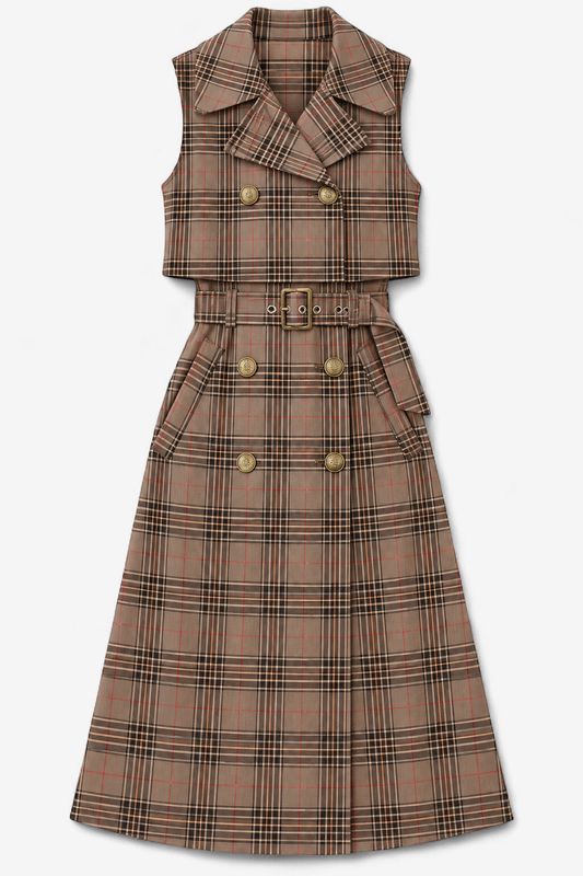 The Plaid About You Midi Dress