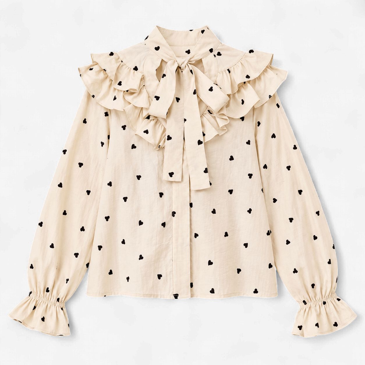 The Ruffle Some Feathers Blouse in Natural