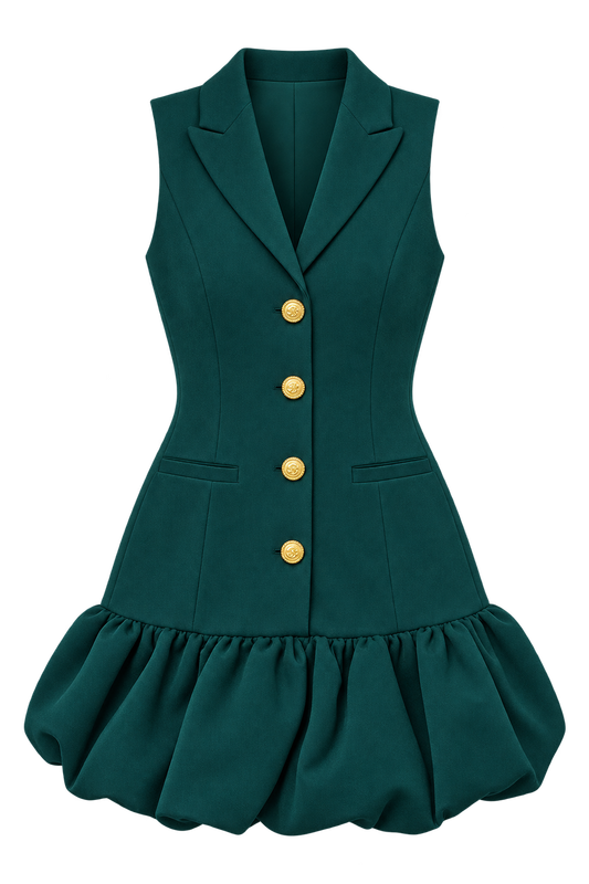 Emerald Hour Blazer Dress