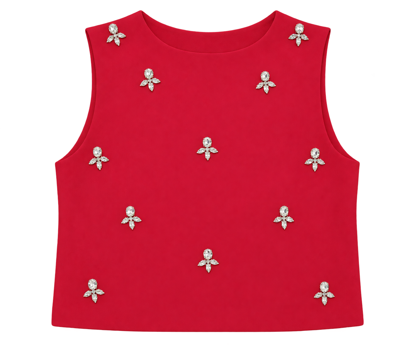 Red Carpet Rhinestone Top