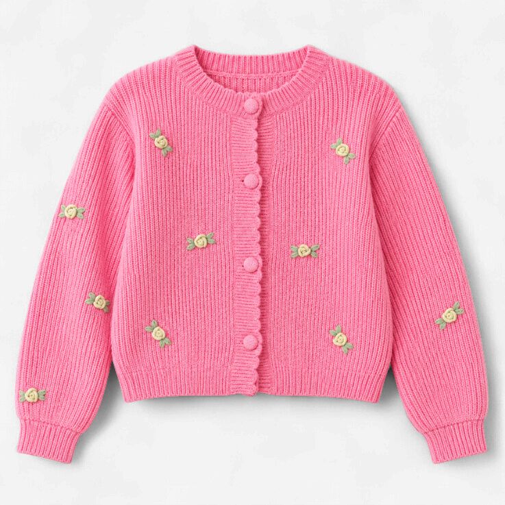 Fresh Picked Cardigan in Pink