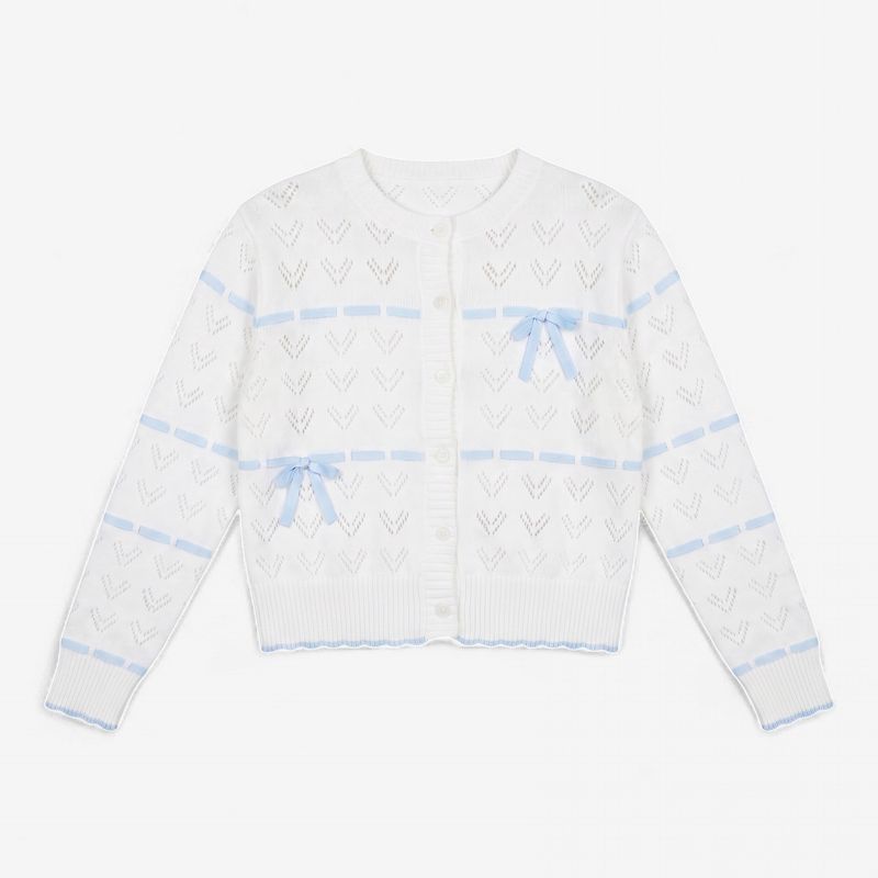 Put a Bow On It Cardigan in Off-White
