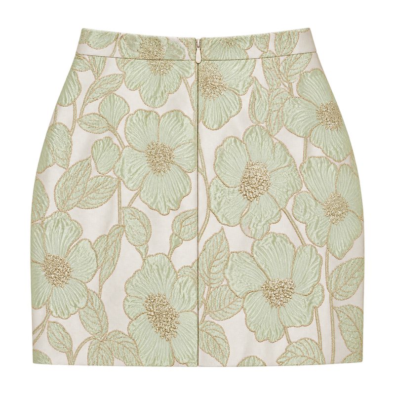 Golden Hour Jacquard Mini Skirt