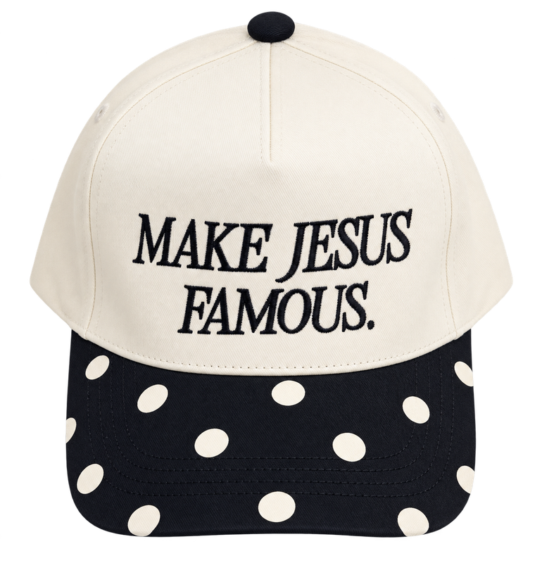 Make Jesus Famous Polka Dot Hat