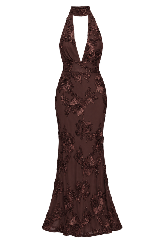 Autumn in Bloom Maxi in Chocolate