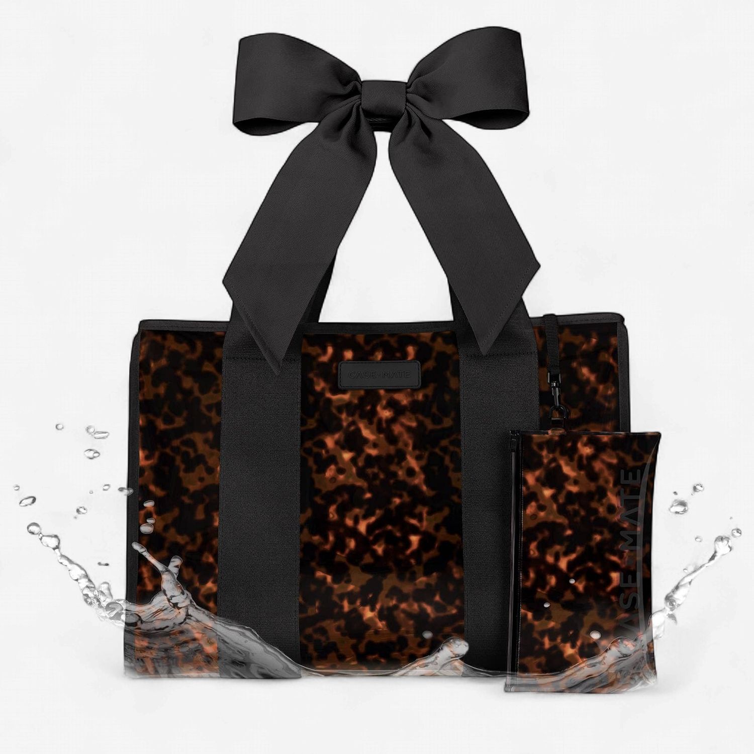 Case-Mate Tortoiseshell Bow Jelly Tote Bag Case-Mate Tortoiseshell Bow Jelly Tote Bag