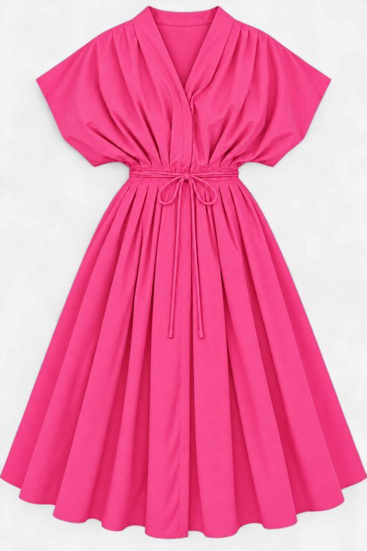 Hot Pink Hottie Midi Dress