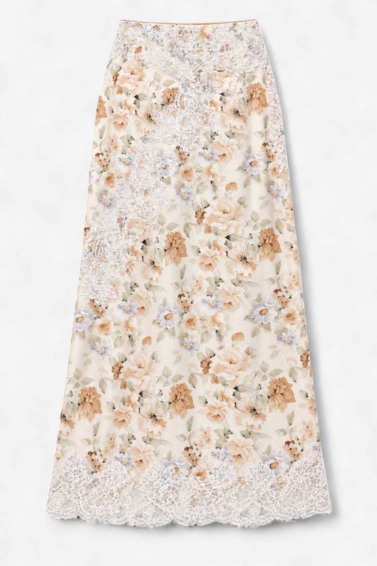 Harper Skirt in Yellow Floral