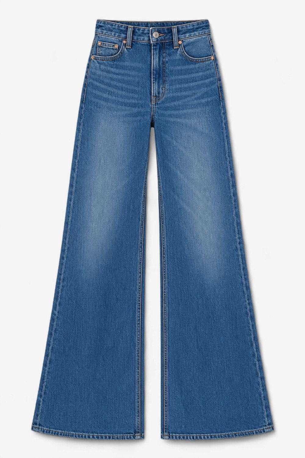 Pistola Vivian Mid Rise Wide Leg Jean