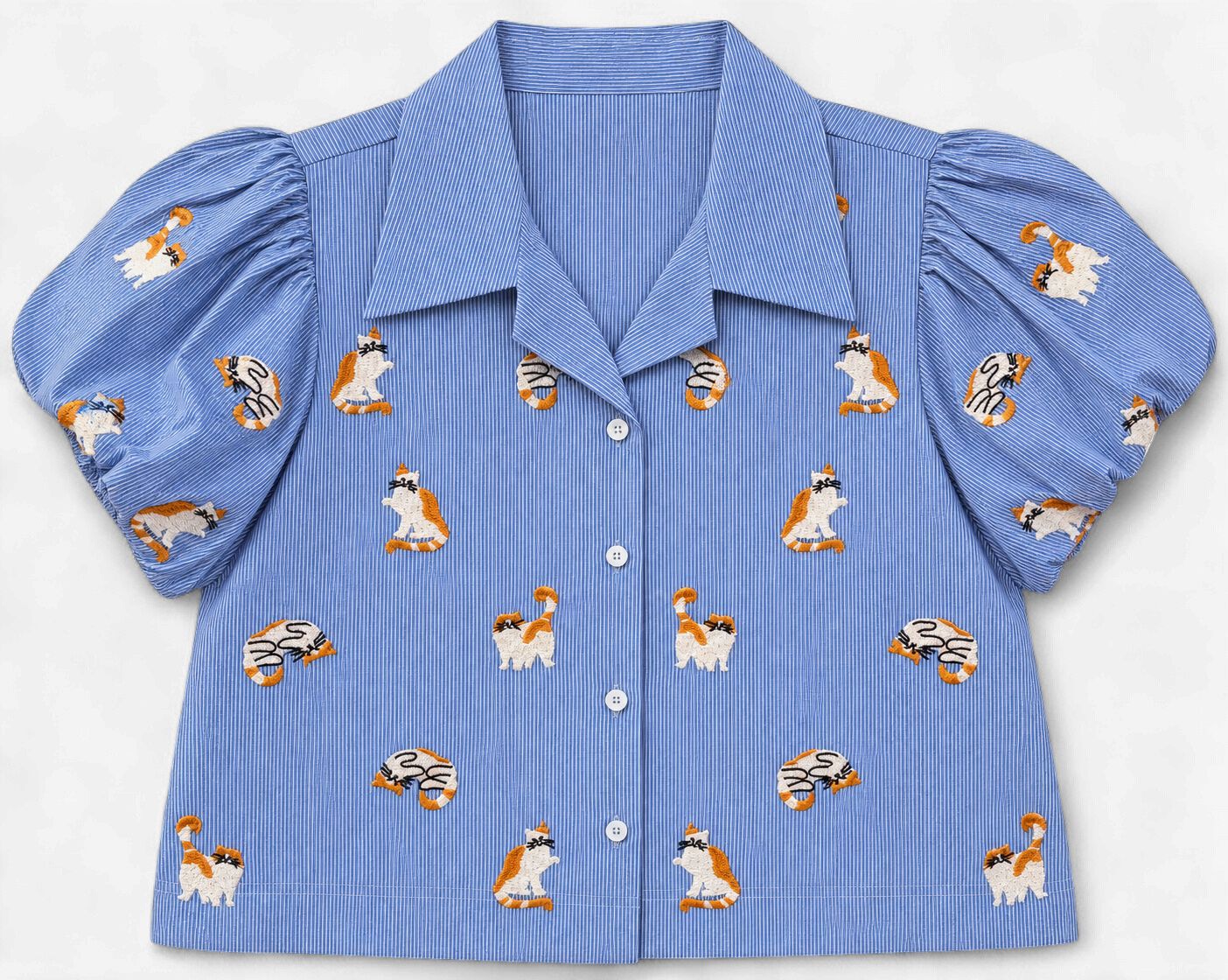 Cat Puff Sleeve Blouse Cat Puff Sleeve Blouse