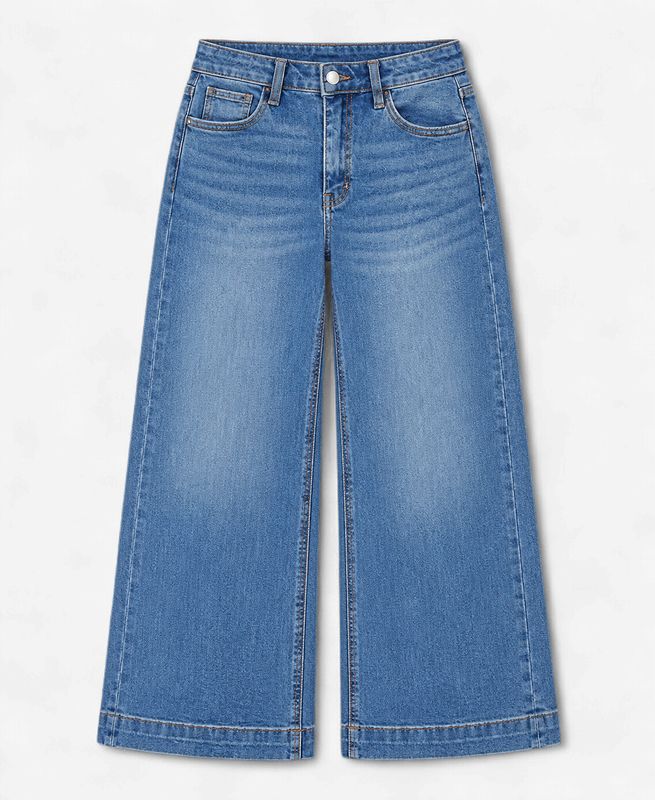 Wide Leg High Rise Trouser