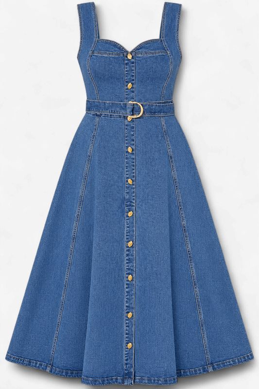 Denim Days Midi Dress
