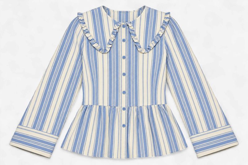 Piper Top in Blue Stripe