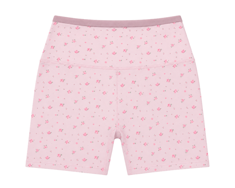 Pink Ditsy Biker Shorts