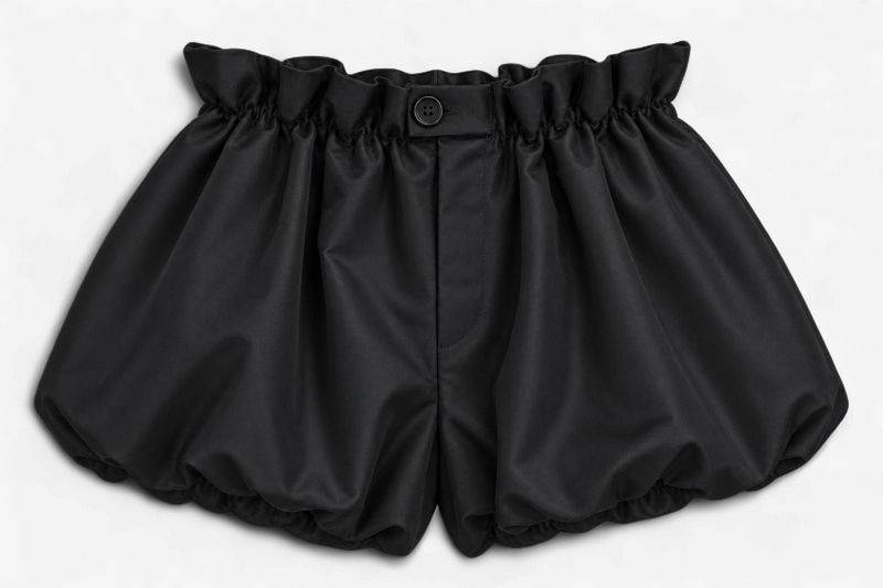 Black Bubble Shorts