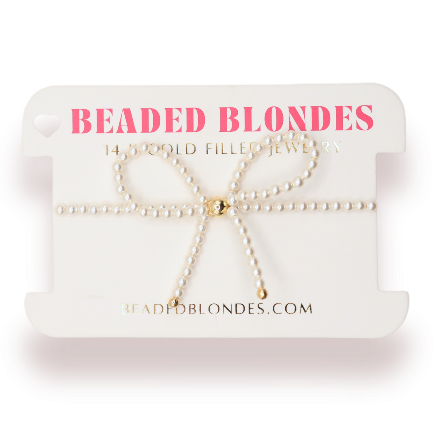 Pearl Bow Bracelet: Standard 6.75 inch
