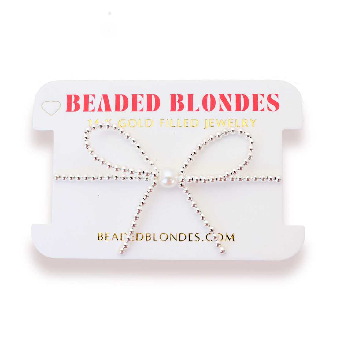 Silver Bow Bracelet : Standard 6.75 inch Silver Bow Bracelet : Standard 6.75 inch