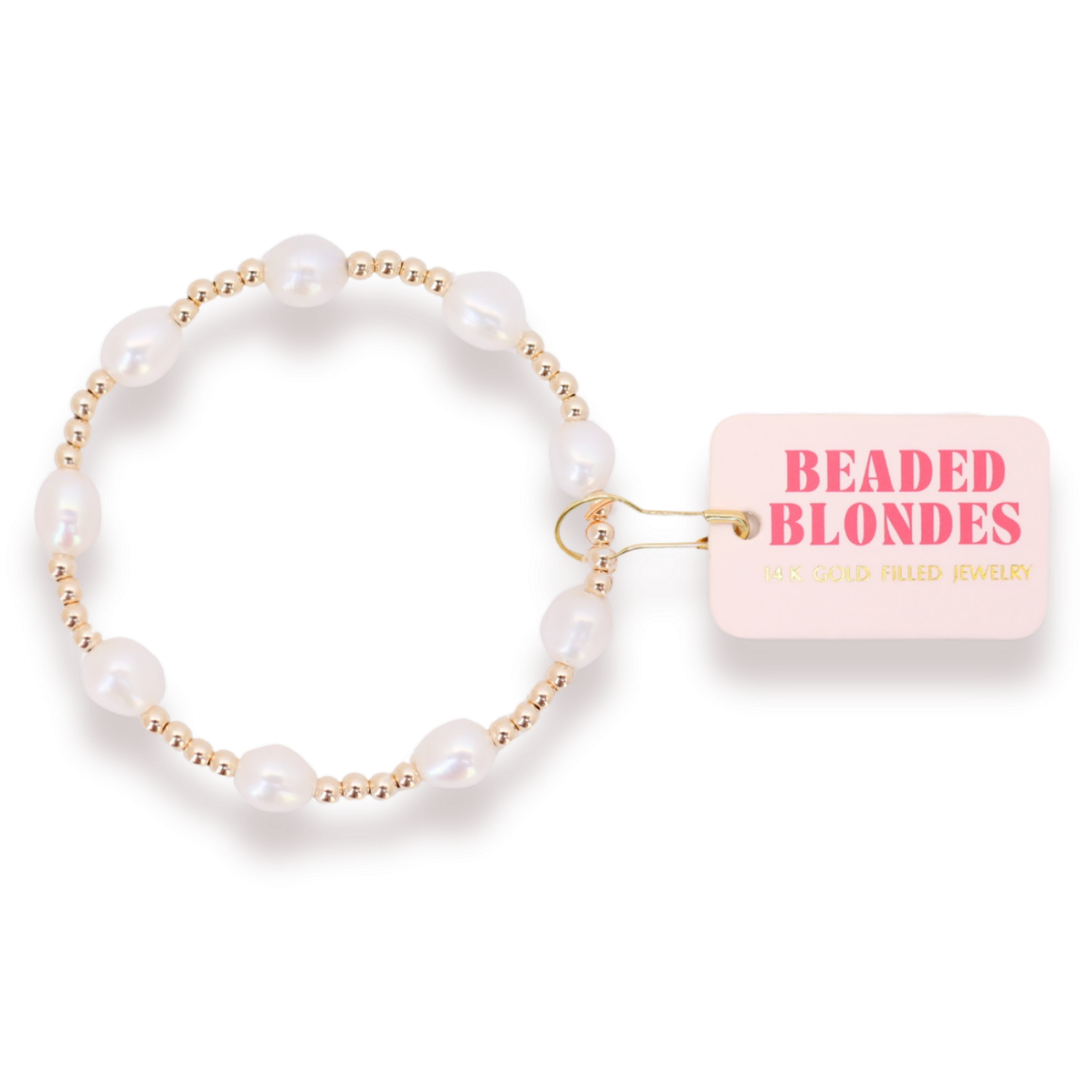 Ellie Pearl Bracelet in Gold