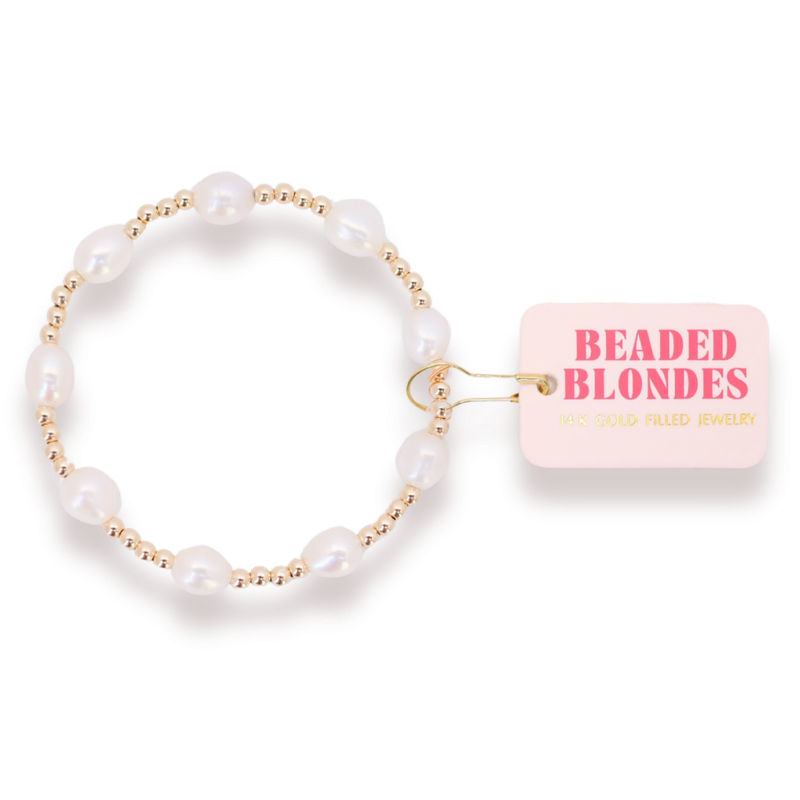 Ellie Pearl Bracelet in Gold