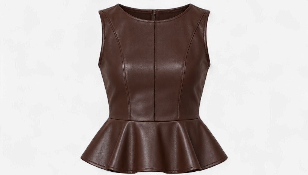 Peplum & Power Faux Leather - Top Peplum & Power Faux Leather - Top