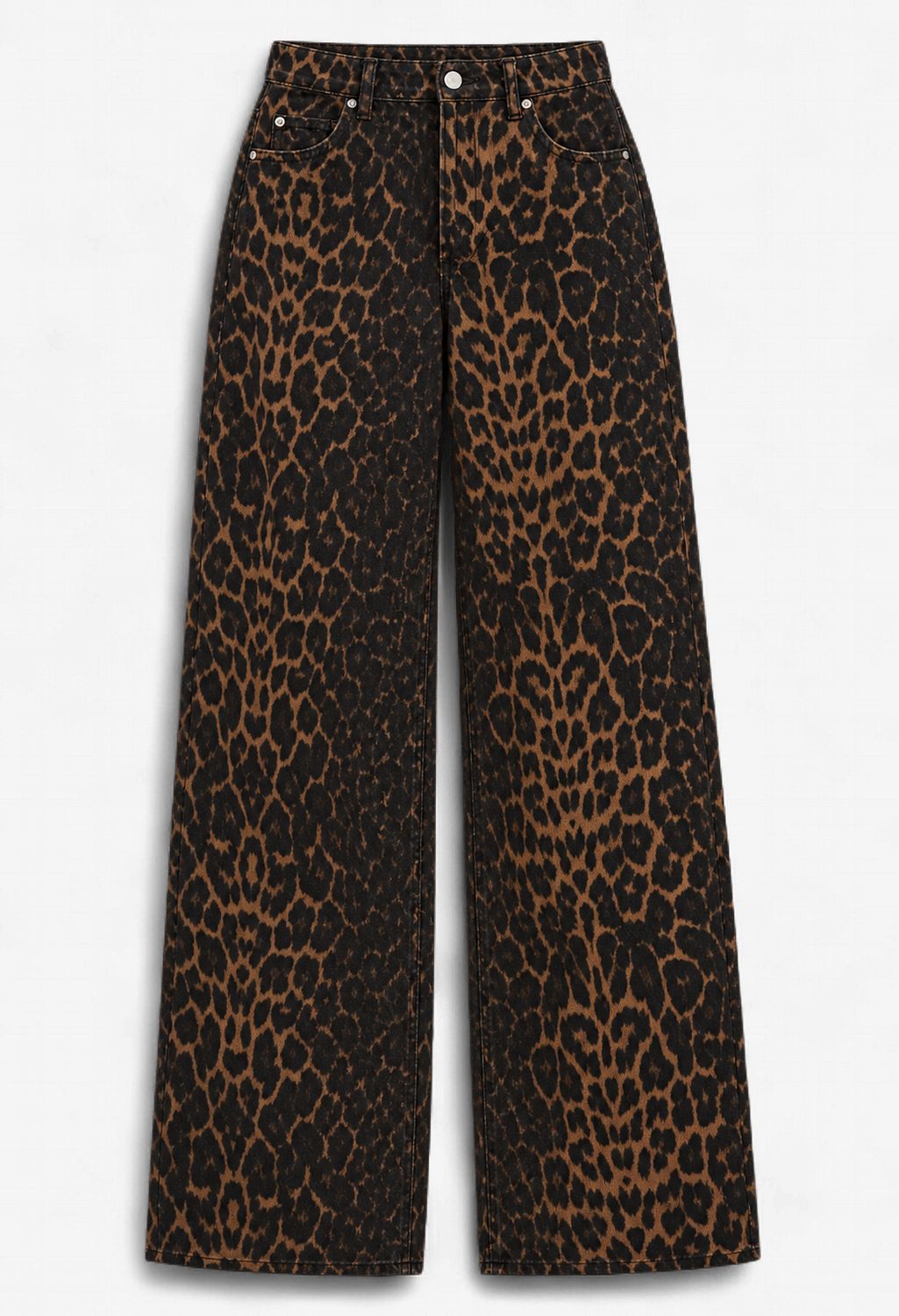 Feelin' Feral Leopard Denim Trouser Pants Feelin' Feral Leopard Denim Trouser Pants
