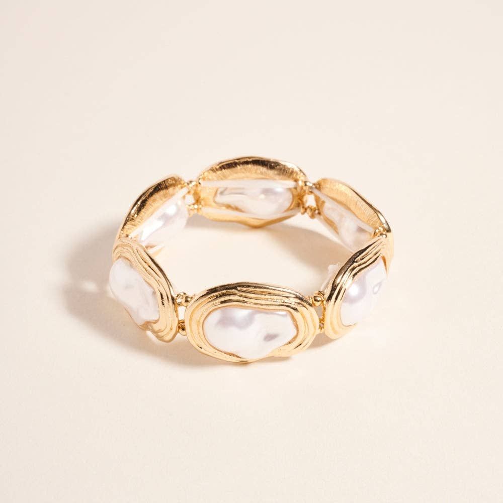 Grandma’s Good Pearls Stretch Bracelet Grandma’s Good Pearls Stretch Bracelet, Color: Gold, Size: ONE