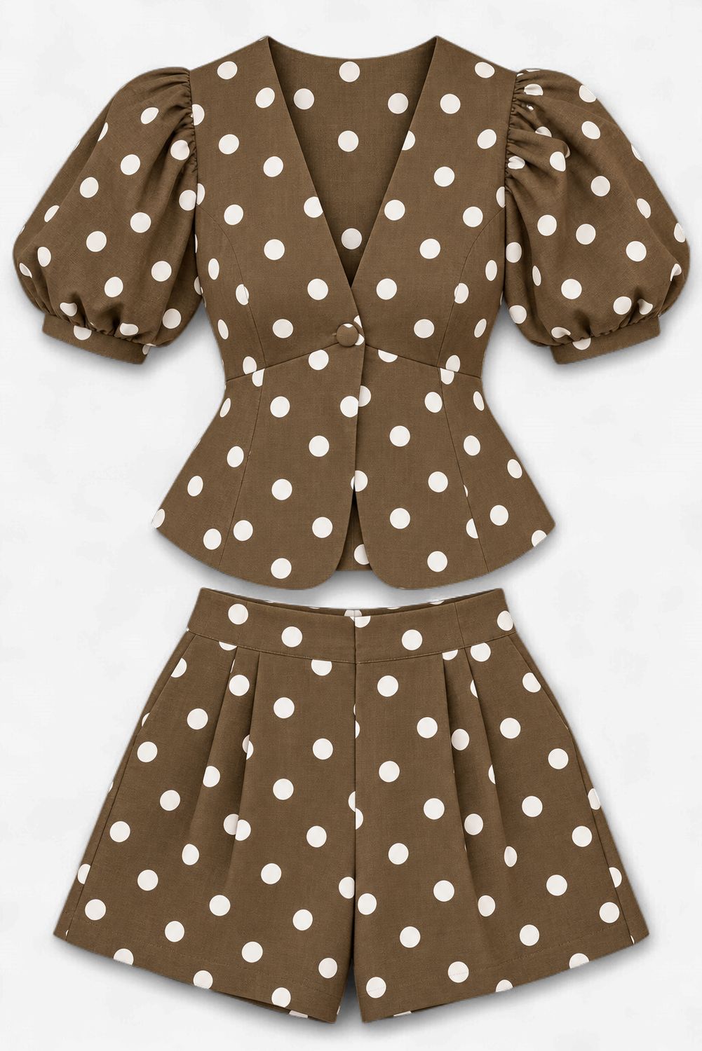 The Dottingham Set in Chocolate Brown The Dottingham Set in Chocolate Brown