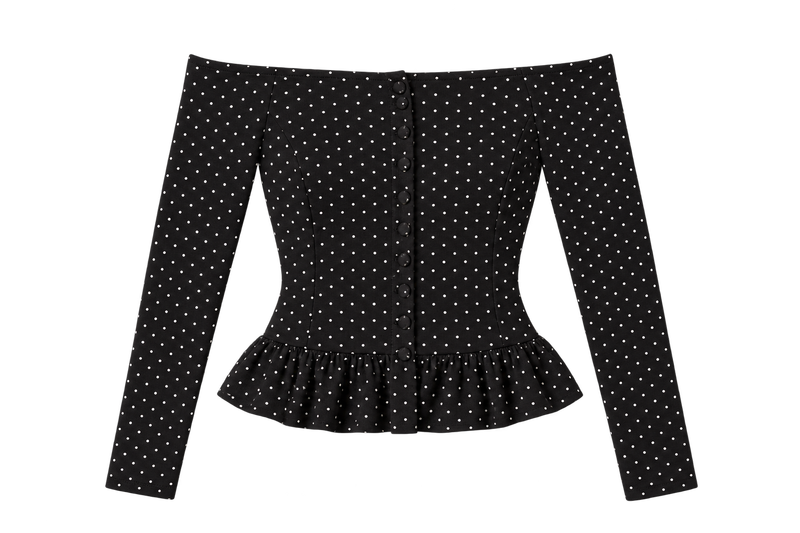 The Cold Shoulder, Hot Dots Top
