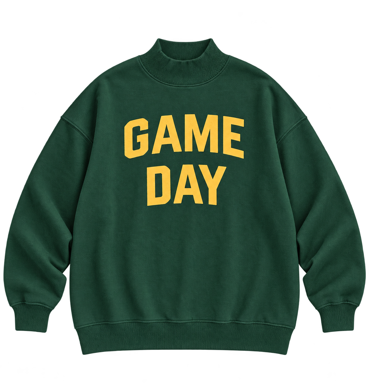 The Weekend Lineup Reversible Mockneck in Green The Weekend Lineup Reversible Mockneck in Green