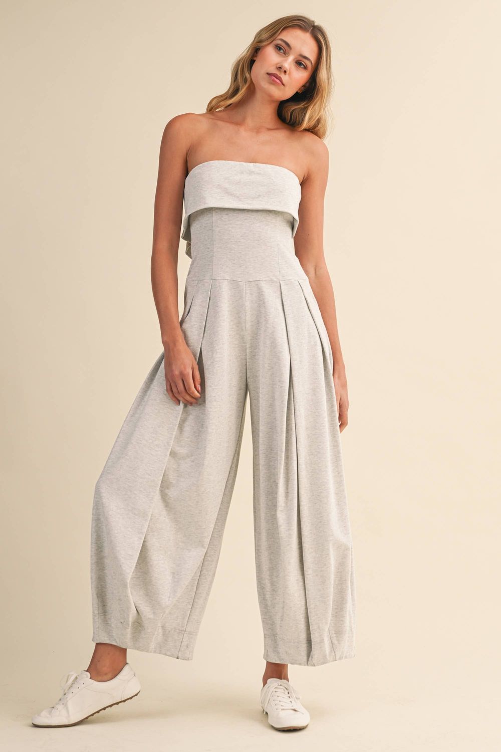 Gray Expectations Jumpsuit, Color: GREY, Size: L