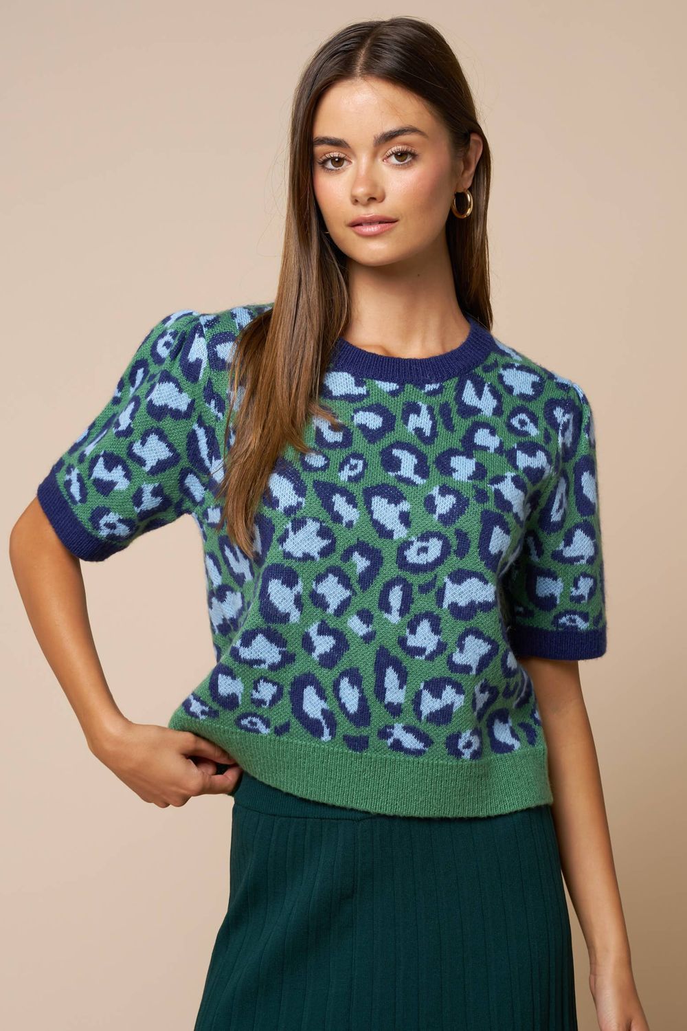 The Spot Me Sweater, Color: FOREST GREEN, Size: L