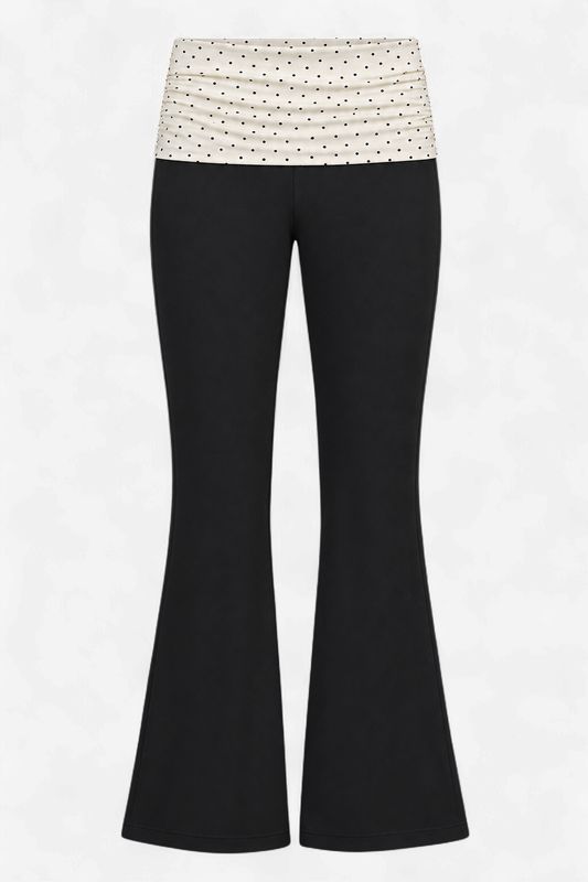 Dot Your Average Flare Pants