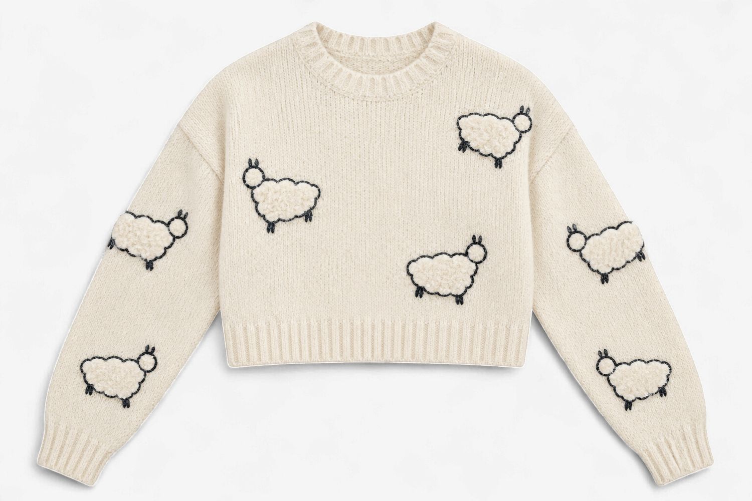 Feeling Sheepish Sweater in Light Blush Feeling Sheepish Sweater in Light Blush