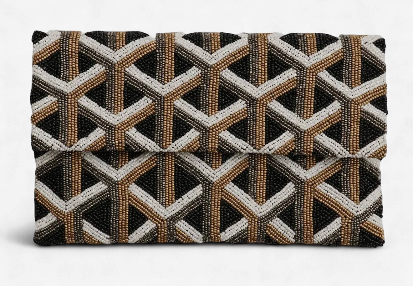 Geometric Beaded Clutch