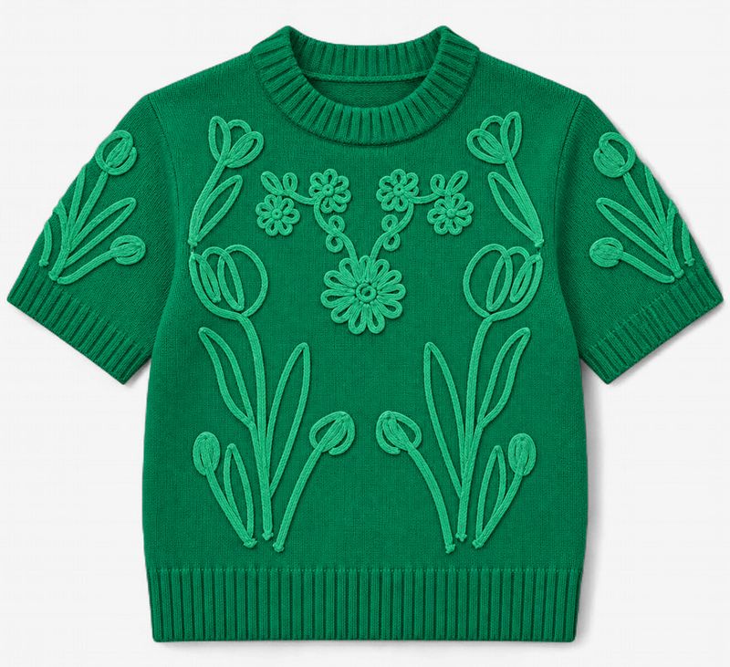 Winsley Floral Embroidered Sweater Top