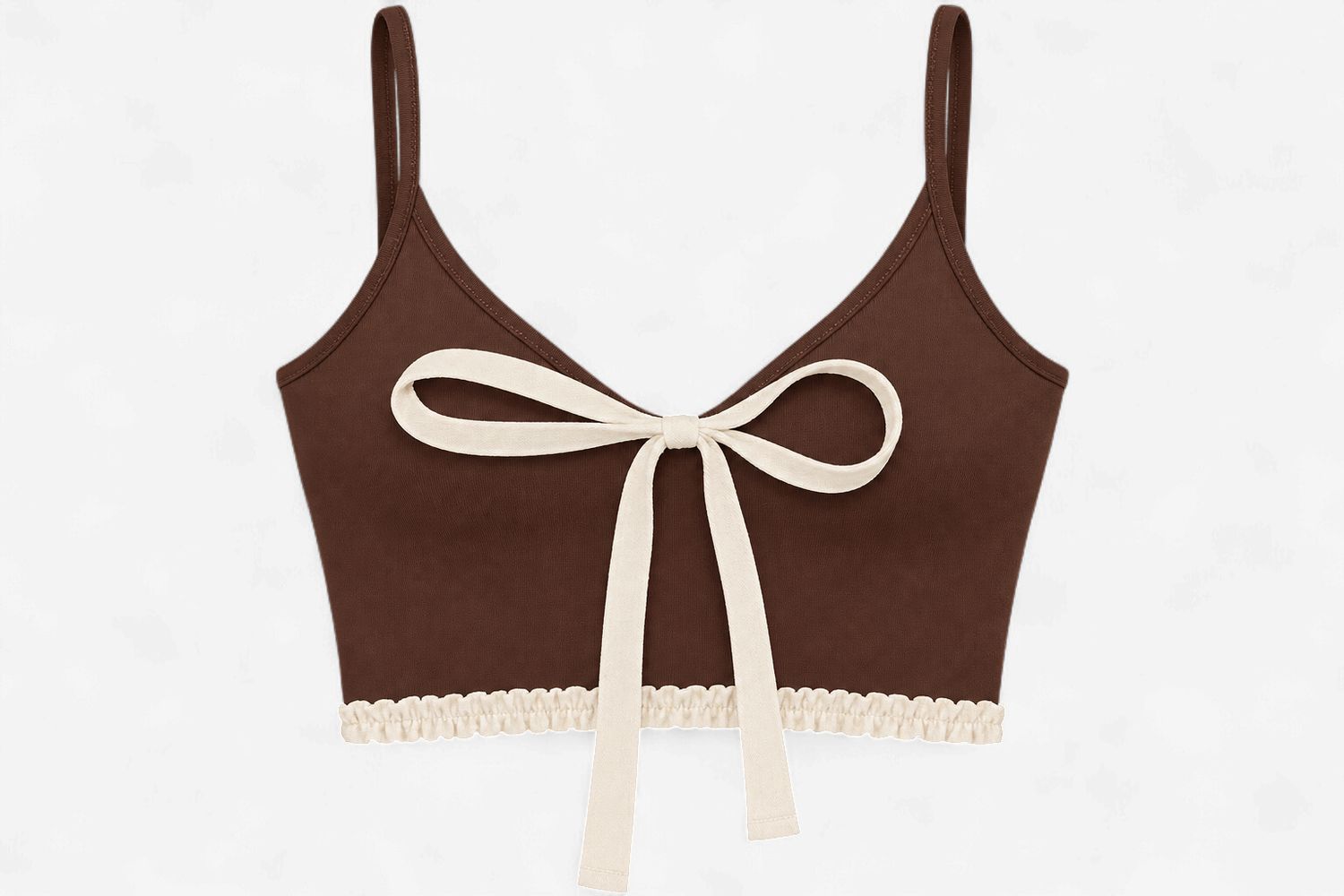 Astoria Airvíve Ruffle Sports Bra - Chocolate Crème