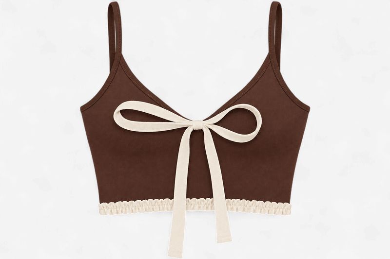 Astoria Airvíve Ruffle Sports Bra - Chocolate Crème