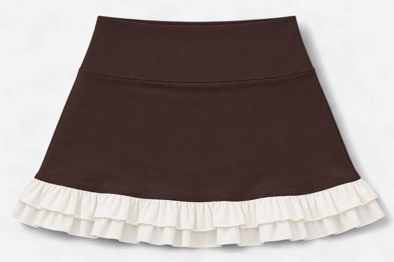 Astoria Airvíve Ruffle Skort - Chocolate Crème