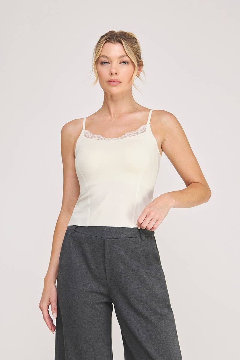 Everyday Essential Cami Bralette, Color: Cream, Size: One Size