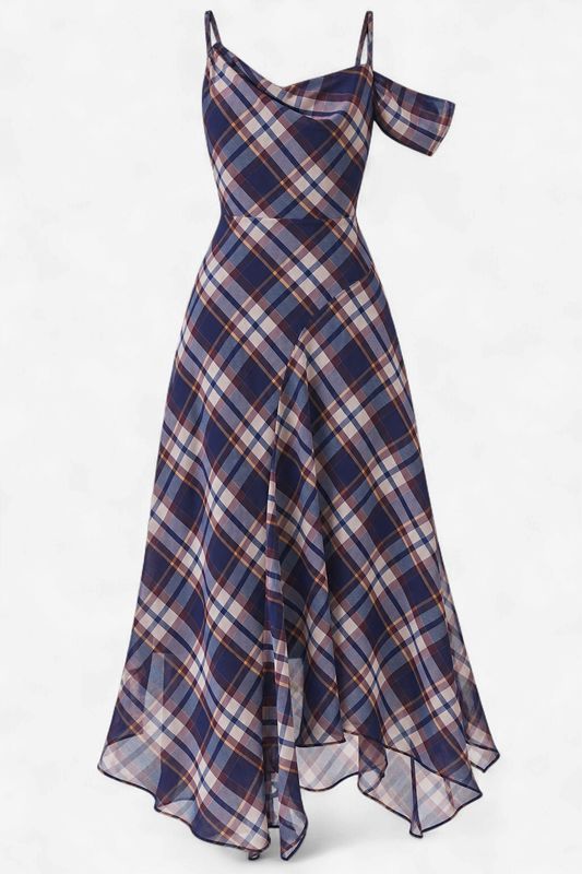 Perfectly Plaid Maxi Dress