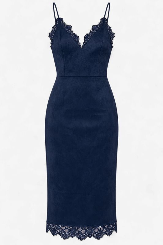 Navy After Dark Midi Dress