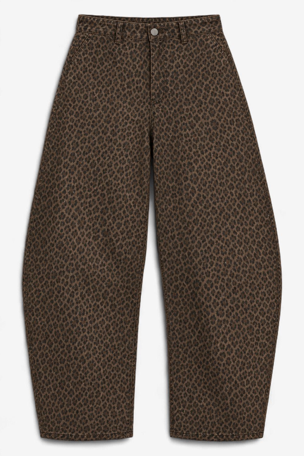 Wildly Put Together Leopard Barrel Pants