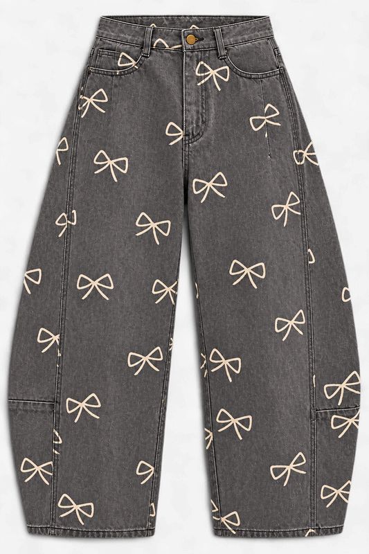 Pretty in Bows Barrel Pants