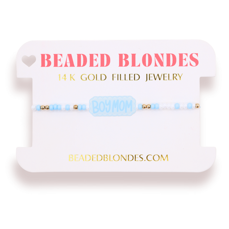 Boy Mom Bracelet on Color