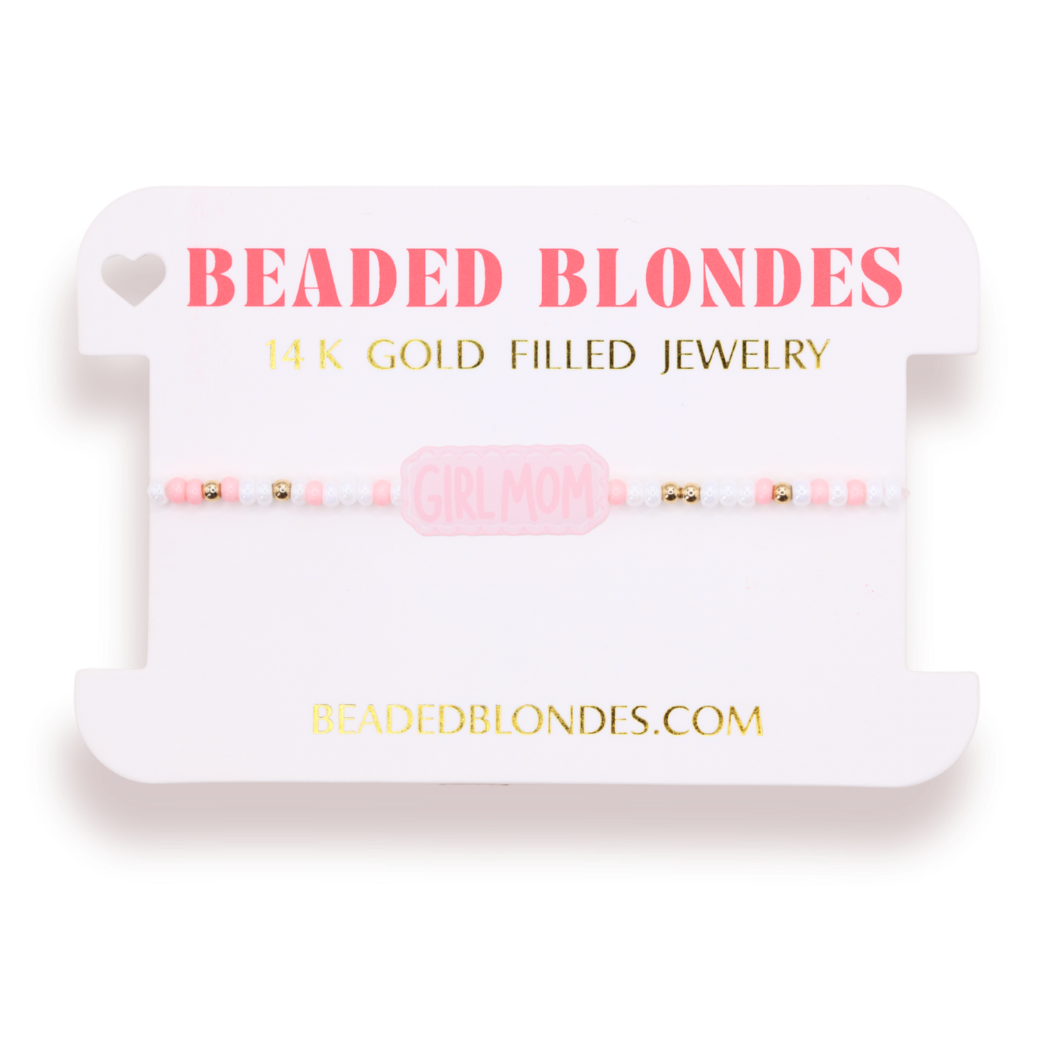 Girl Mom Bracelet on Color