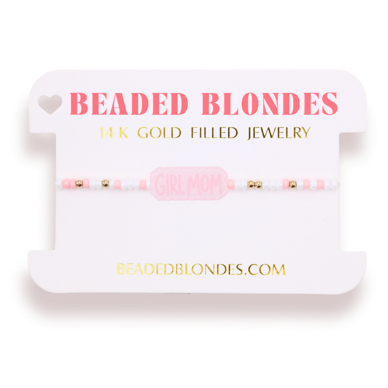 Girl Mom Bracelet on Color