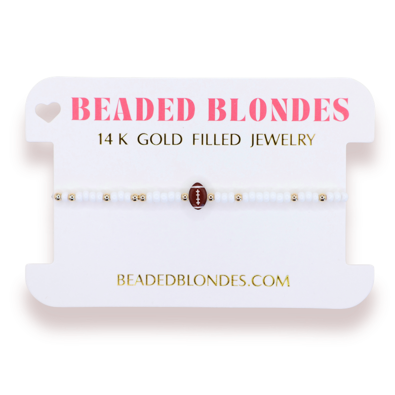 Football Bracelet on Color