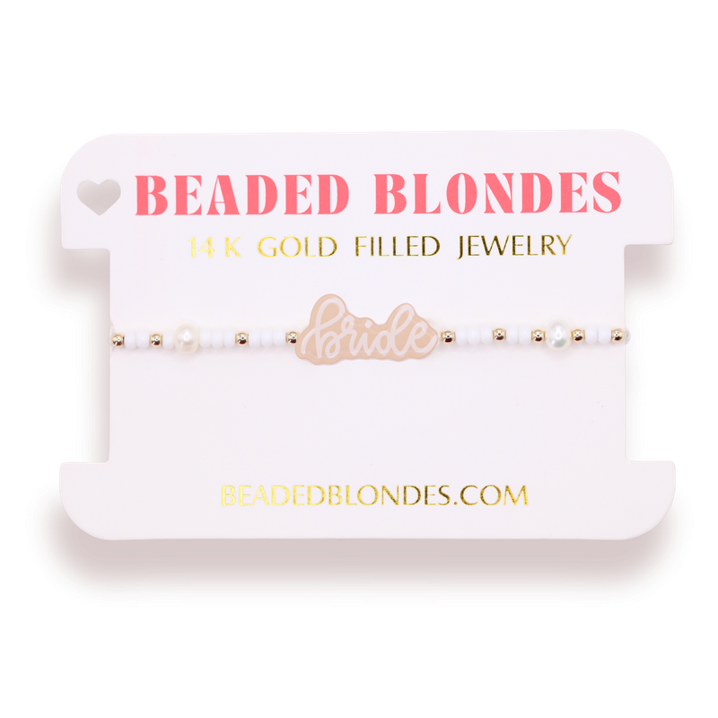 Bride Bracelet on White Pearl